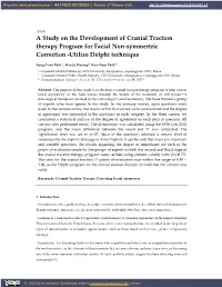 A Study on the Development of Cranial Traction Therapy Program for Facial Non-Symmertric Correction -Utilize Delphi Technique