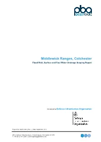 Annexe 4: Middlewick Ranges Flood Risk and Drainage Scoping Report