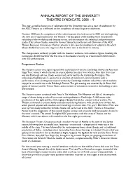 ANNUAL REPORT of the UNIVERSITY Docx