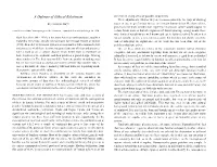 A Defense of Ethical Relativism One Entry in a Long Series of Possible Adjustments