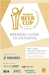 Brewers Guide to Entering