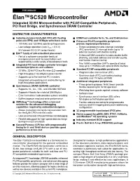 Élan™SC520 Microcontroller Data Sheet PRELIMINARY