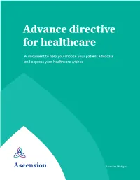 Advance Directive for Healthcare