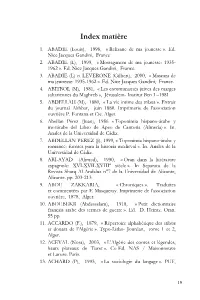 Index Matière