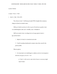 Lecture Outlines