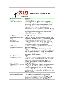 Workshop Presentation