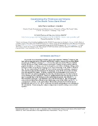 Constraining the Thickness and Volume of the South Texas Sand Sheet