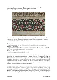 A Cosmatesque Architectural Fragment Inlaid with a Trelliswork Design Italy
