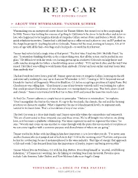 About the Winemaker: Tanner Scheer