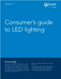 Consumer's Guide to LED Lighting