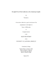 Decoupled Vector-Fetch Architecture with a Scalarizing Compiler By
