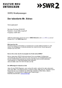 Der Talentierte Mr. Sidran