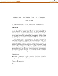 Humeanism, Best System Laws, and Emergence