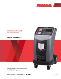 Instruction Manual Model 34988NI-SL