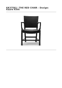 KK37581 | the RED CHAIR – Design: Kaare Klint BESCHREIBUNG