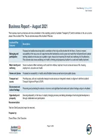 Open 1 Business Report August 2021