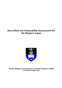 Rava (Risk and Vulnerability Assessment for the Western Cape)