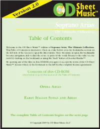 Table of Contents