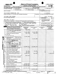 990 P^ Return of Private Foundation