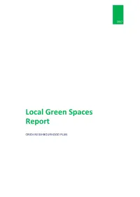 Appendix 3 Local Green Spaces Report Crich NP