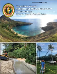 BUDGET FISCAL YEAR 2022 Volume 1 — Operating Program & Budget