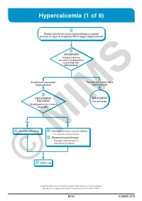 Hypercalcemia (1 of 9)