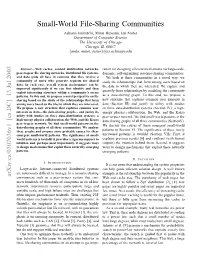 Small-World File-Sharing Communities