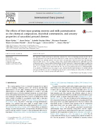 The Effects of Low-Input Grazing Systems And