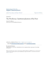 The Poorhouse: Institutionalization of the Poor