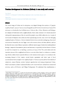 Tourism Development in Alcântara (Lisbon): a Case Study and a Survey1