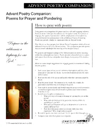 Advent Poems to Ponder07.P65
