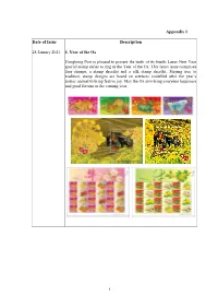 Appendix 1 Date of Issue Description
