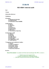 Audit ISO 45001 Support