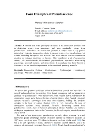 Four Examples of Pseudoscience