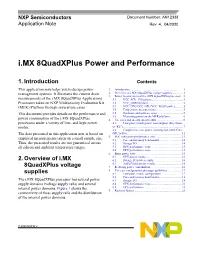 I.MX 8Quadxplus Power and Performance