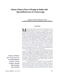 Status of Insect Pests of Poplar in India with Special Reference to Clostera Spp