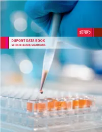 DUPONT DATA BOOK SCIENCE-BASED SOLUTIONS Dupont Investor Relations Contents 1 Dupont Overview