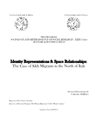 Identity Representations & Space Relationships