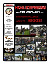 June 2011 Hog Express