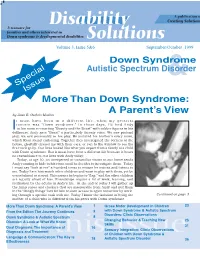 More Than Down Syndrome: a Parent's View