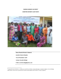 Rwanda Women's Network Location