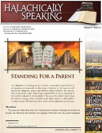 Standing for a Parent