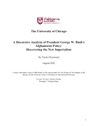 The University of Chicago a Discursive Analysis of President