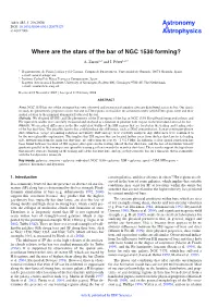 Where Are the Stars of the Bar of NGC 1530 Forming?