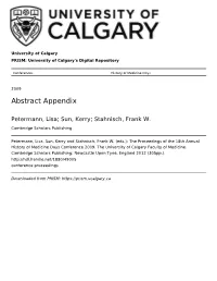 Abstract Appendix