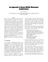 An Approach to Secure Mobile Enterprise Architectures
