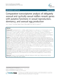 Comparative Transcriptome Analysis of Obligately Asexual and Cyclically