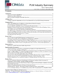 Download the PLM Industry Summary (PDF)