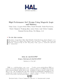 High Performance Soc Design Using Magnetic Logic and Memory