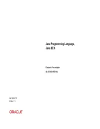 Java Programming Language, Java SE 6